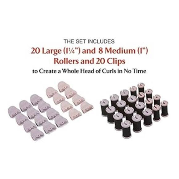 Pro Hair Setter Hot Rollers with Thermaluxe Technology – 20-Piece Set - Picture 5 of 7